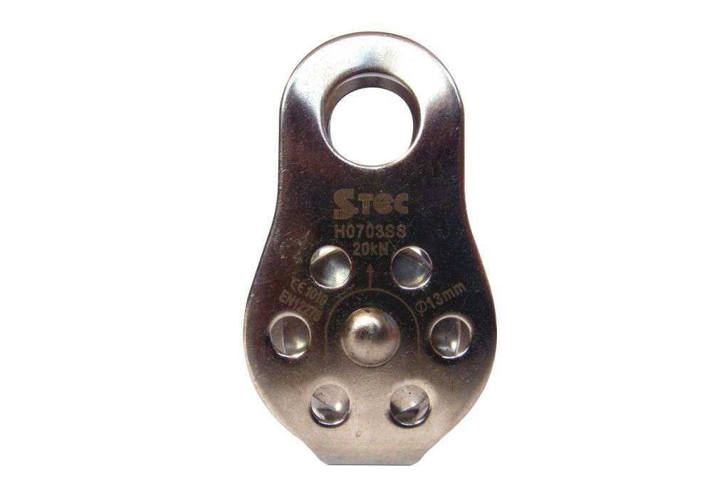 Polia Fixa de Aço Inox